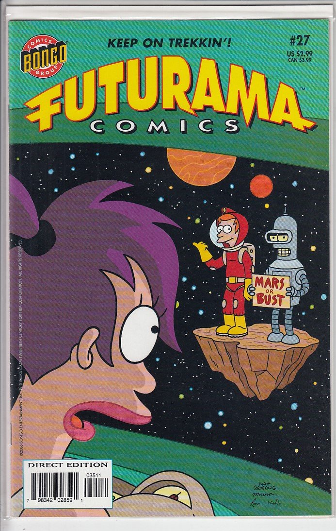 Futurama Comics VF NM Collector S Edge Comics