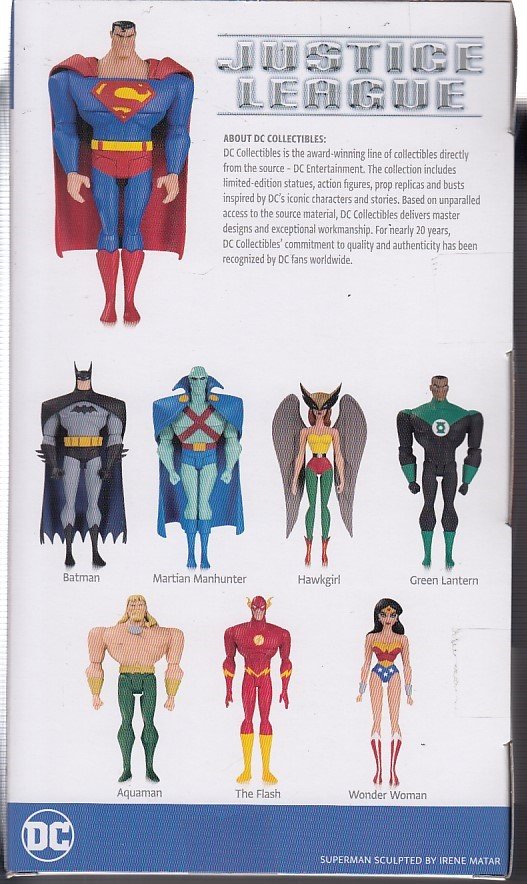 set of 8 justice league animated action figures