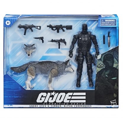 GI JOE CLASSIFIED 6INCH SNAKE-EYES/TIMBER ACTION FIGURE SET