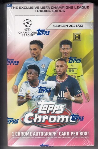 Topps Chrome UEFA Champions League Hobby 21/22 Trading Cards Box