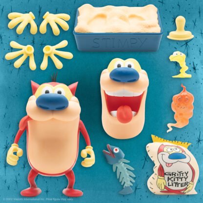 REN & STIMPY ULTIMATES STIMPY ACTION FIGURE - Image 2