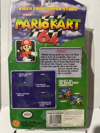 Video Game Super Stars Mario Vintage '99 Mario Kart 64 Toy Biz Figure Nintendo - Image 2