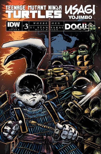 TMNT USAGI YOJIMBO WHEREWHEN #3 CVR B