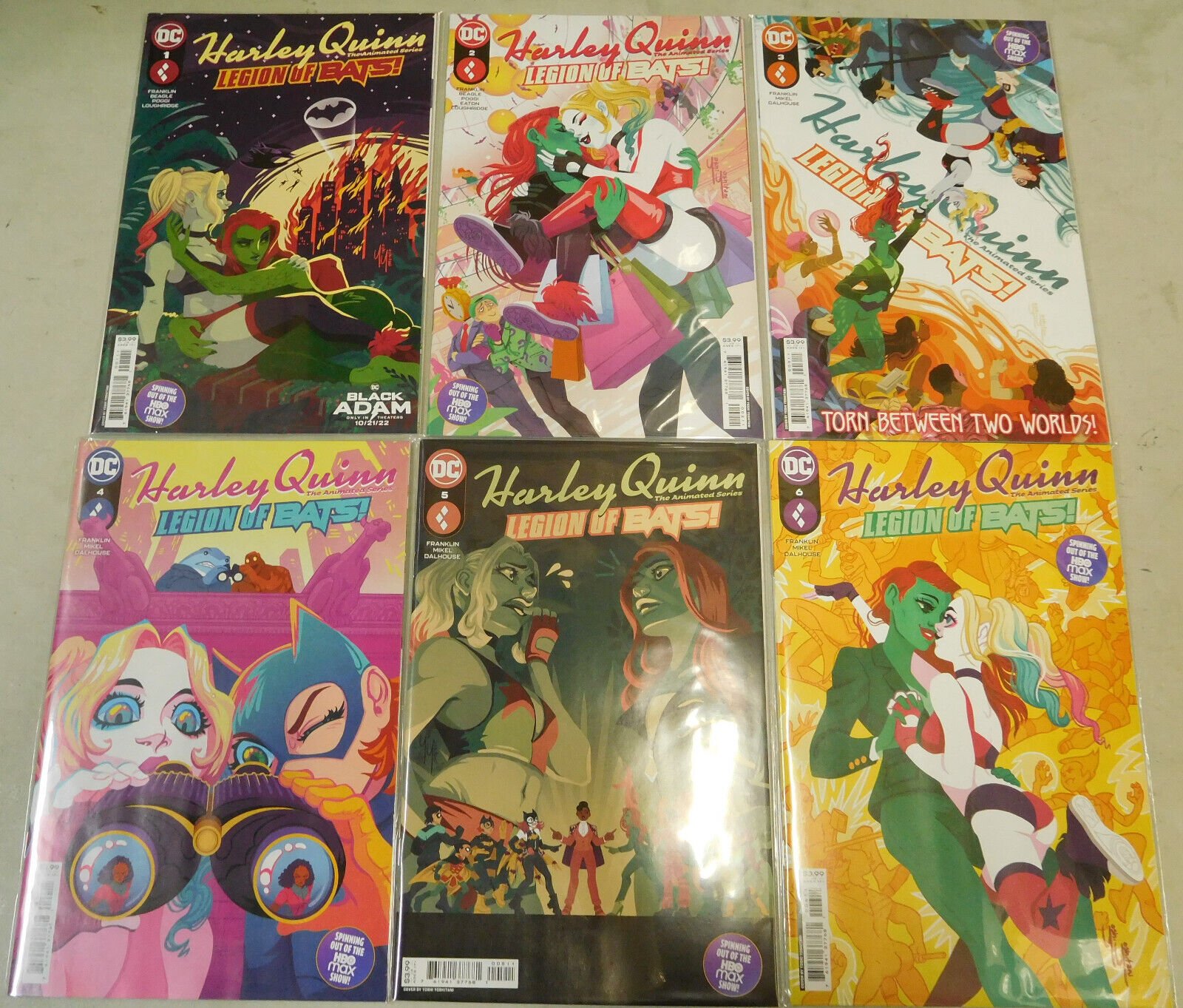 Harley Quinn The Animated Series Legion of Bats 1 6 comic set 2022