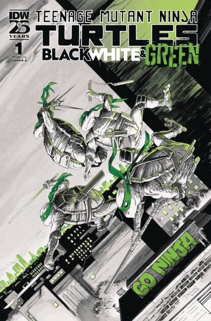 TMNT BLACK WHITE & GREEN #1 CVR A