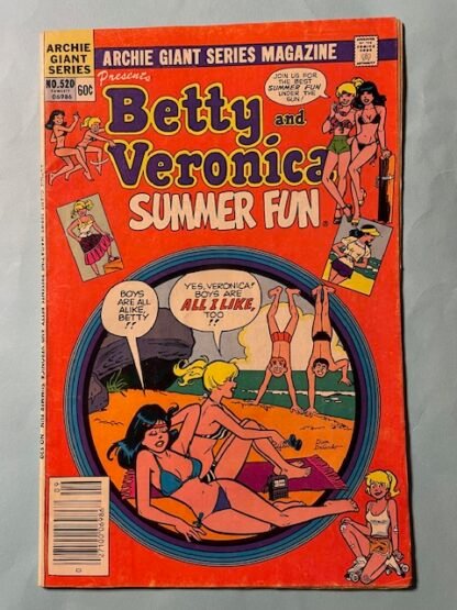 Archie Giant Series Betty and Veronica Summer Fun   #520   FN+